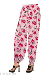 Women's printed heram pant pack of 3 - maxi length polycotton Indian ethnicwear in vibrant design